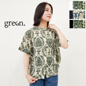 Button Shirt/Blouse Gathered Blouse