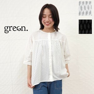 Button Shirt/Blouse Dolman Sleeve Gathered Blouse