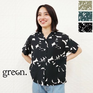 Button Shirt/Blouse Flower