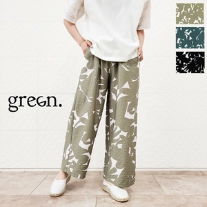 Cropped Pant Flower Wide Pants