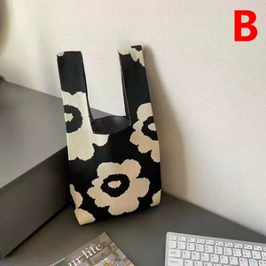トートバッグ 花柄 ニットバッグ レディース ファッション MBQ1348