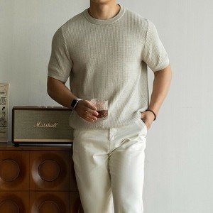 P22072  半袖 男 2025春夏新作 Tシャツ カットソー  トップス  韓国風  メンズ レトロ カジュアル