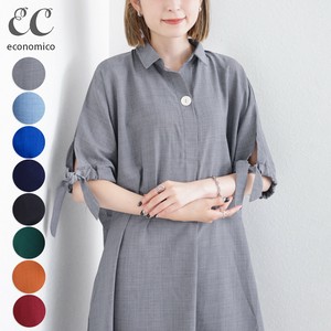 7/4再入荷　2025SS　1つボタンワンピース　2025新作　Economico