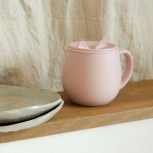 【保護猫支援】POKETLE neko MUG 猫型 保温マグ ステンレス フタ付き キャット 300mL