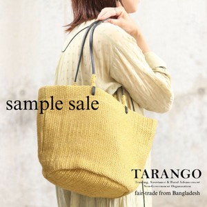 【SAMPLE SALE】バングラデシュ製レザーハンドルバッグラージサイズ 【TARANGO】：JLB-437L