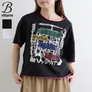 ダメージプリントTシャツ 2025新作　BRILLANTE東京　（198638）