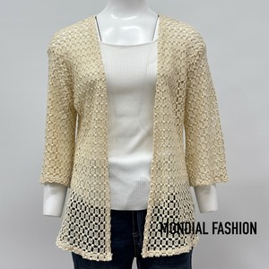 Cardigan Lace Cardigan Sweater Cotton Made in Italy
