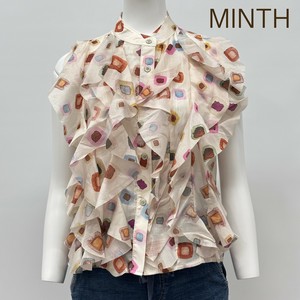 Button Shirt/Blouse Design Front Mint Sleeve Blouse Made in Italy