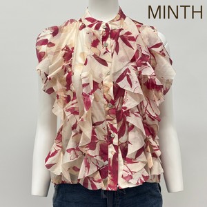 Button Shirt/Blouse Design Front Mint Sleeve Blouse Botanica Made in Italy
