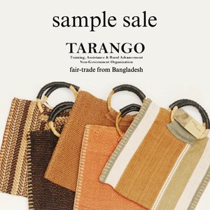 【SAMPLE SALE】バングラデシュ製マチナシマルハンドルバッグ 【TARANGO】：ET-307