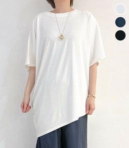 【2025新作】アシメヘムTシャツ★衣料202569
