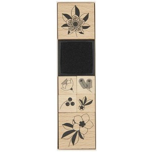 ［輸入スタンプ ］RICO DESIGN スタンプ セット☆クリスマス 花 ベリー 植物 フルーツ☆