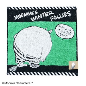 特価処分価格 在庫処分 MOOMIN ムーミン ボトムシリーズ/グリーン  ウォッシュタオル