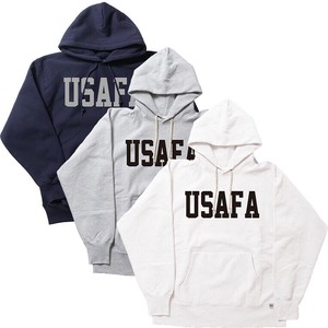 【予約販売】【2025秋冬新作】【HOUSTON】PRINT U.S. COTTON R/W HOODIE (USAFA)
