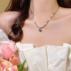 韓国　ネックレス ネックレス レディース　ネックレス シルバー925　メッキ ネックレス シルバー