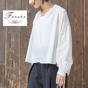 【Fanaka2025SS新作】コットンカディスモックボリュームブラウス