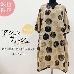 Tunic Indian Cotton Cotton Linen Printed Linen Cotton Limited Edition