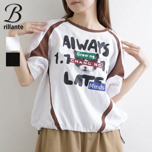ダメージデザイン 猫プリント ロゴTシャツ 2025新作　BRILLANTE東京　（198797）