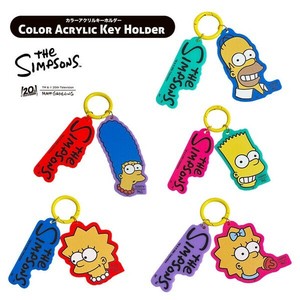 【SALE!!】カラーアクリルキーホルダー''シンプソンズ''/ホーマー マージ バート リサ マギー