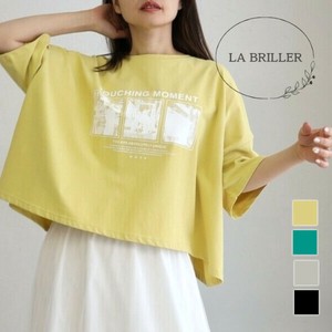 【LA BRILLER】半袖ロゴプリントTシャツ