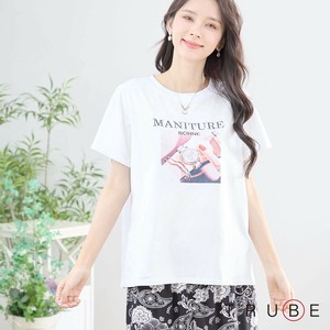 【2025新作】【M〜L】ラインストーンアクセントウォッチプリントTシャツ(N13-268)(5号店）FM5