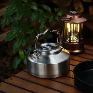 屋外ミニ湯沸かし器1L 超軽量携帯キャンプティーポットコーヒーポット  LZ059