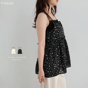 Camisole Small Floral Pattern Peplum