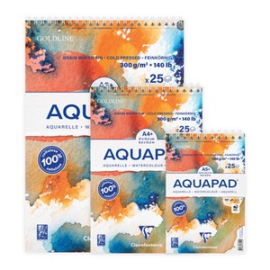 【クレールフォンテーヌ画材】AQUAPAD　リング綴じ
