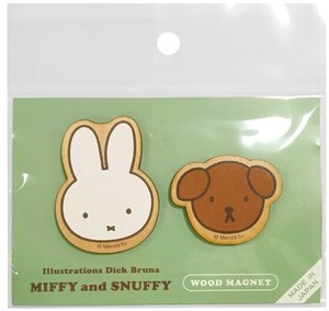 miffy　ミッフィー マグネットセット ミッフィー＆スナッフィーA　日本製　木製　磁石