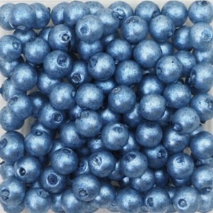すくも藍ビーズ　樹脂パール消し5回着せ　FP-5