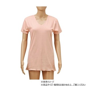 神戸生絲　コベス　国産純綿肌着/婦人3分袖スリーマーL  PC731  ピーチ