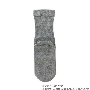 神戸生絲　コベス　婦人極上しめつけません綿混(スベリ止め付)20-24cm  3951F  グレー