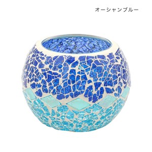 モザイク ガラスホルダー ボール オーシャンブルー 13025833072