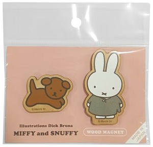 miffy　ミッフィー マグネットセット ミッフィー＆スナッフィーB　日本製　木製　磁石