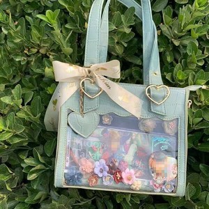 推し活 痛バッグ 5色 ショルダーバッグ 透明窓 バッグ