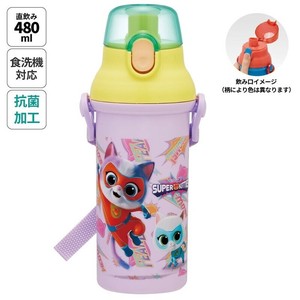 【スケーター】抗菌 食洗機対応 直飲みプラワンタッチボトル【スーパーキティ】 日本製