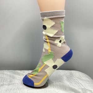 Crew Socks Flower Ladies fashion Mesh Socks Flowers