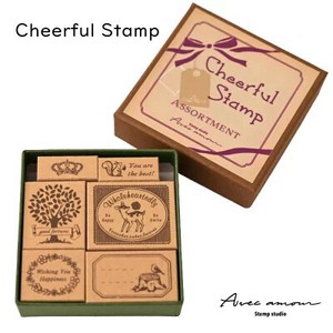 チアフルスタンプ　cheerful stamp set  "Greeting Card"