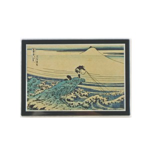 【浮世絵アルミマグネット　甲州石班沢】雑貨  葛飾北斎 浮世絵  インバウンド お土産 マグネット