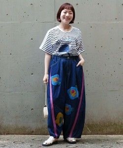 【2025春夏新作】幸せ咲くAS花デニム（大きいサイズ）