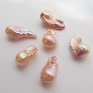 Pierced Earringss Pink 20 ~ 29mm 1 tablets