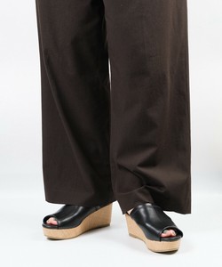 【pied du lapan】 ストレッチミュールサンダル　サボ　サボサンダル　ウェッジソール