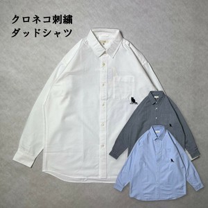 衬衫 长袖 可爱 猫用品 休闲 动物 日本制造