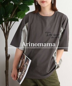 T-shirt T-Shirt Stripe Switching [S/S NEW]