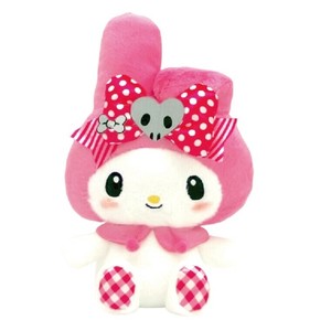 ★ピンクブラックパーティ マイメロディ S　ぬいぐるみ　推し活  アニバーサリーデザイン