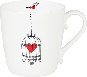 【中部倉庫】ハーツ 鳥かご　 Mug (BC)