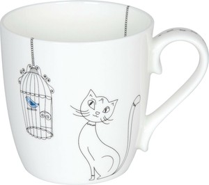 【中部倉庫】Funny Cats 猫と鳥   Mug (BC)