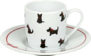 【中部倉庫】Funny Dog 赤いネックレスの犬  espresso