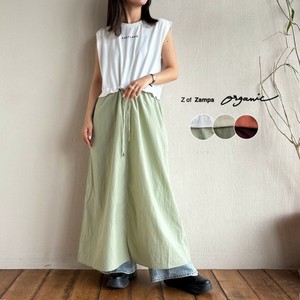 【2025SS新作】グログラン天竺配色ドロストノースリーブワンピース