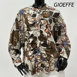 Button Shirt/Blouse Design Front Floral Pattern Cotton Made in Italy